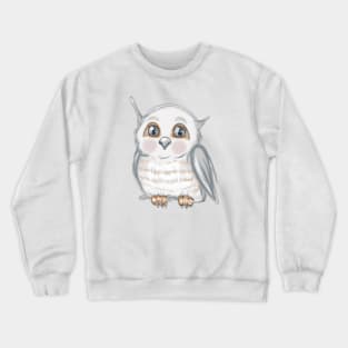 Cute Owl Drawing Crewneck Sweatshirt